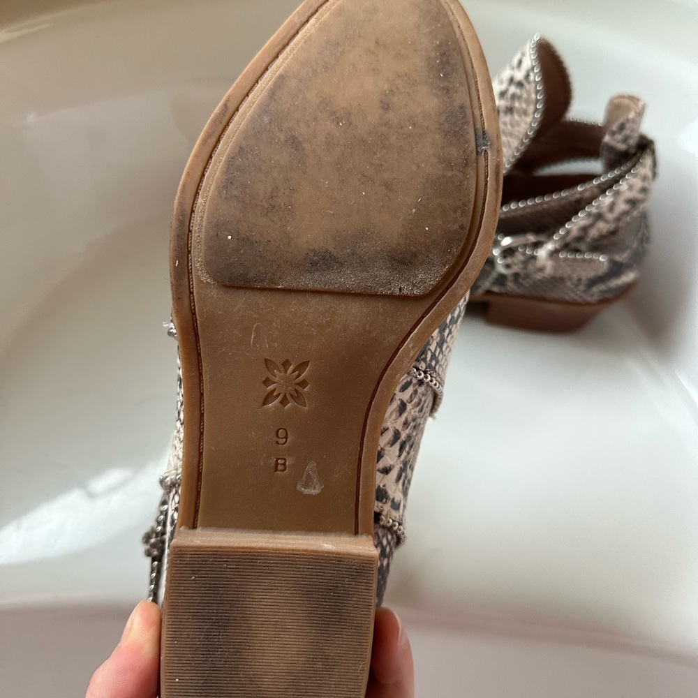 BCBG Snake Print Booties - Picture 3 of 4